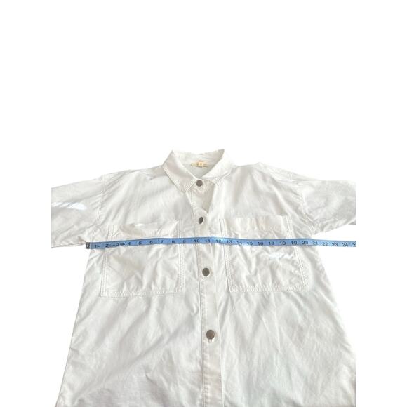 Eileen Fisher White Basic Full Button Coastal Grandma Lagenlook Jacket XXS - Picture 10 of 12